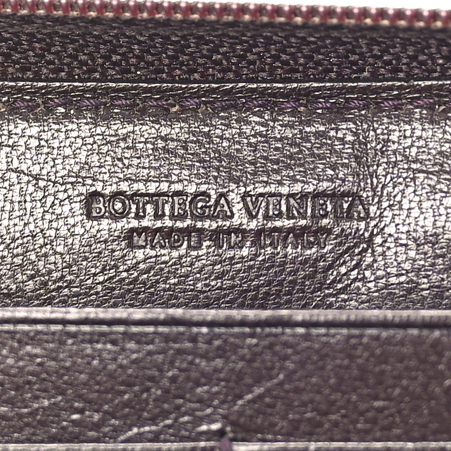 Bottega Veneta Nappa Intrecciato Zip Around Wallet Ebano 6 of 8
