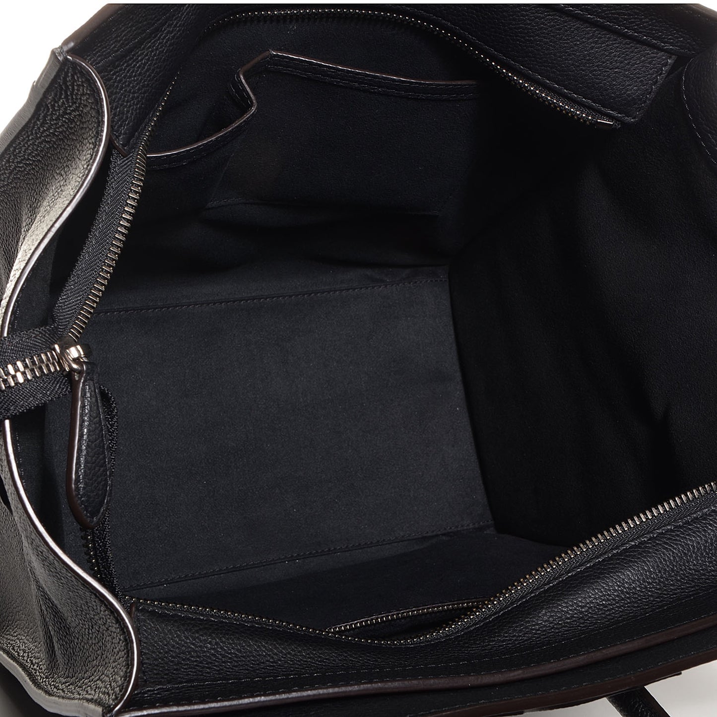 Drummed Calfskin Mini Luggage Black