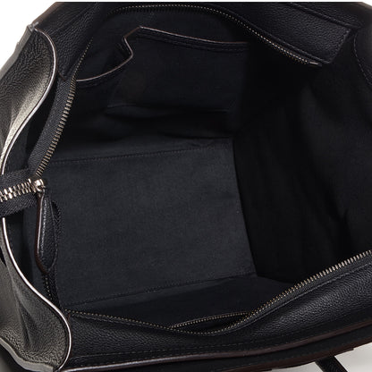 Celine Drummed Calfskin Mini Luggage Black 5 of 9