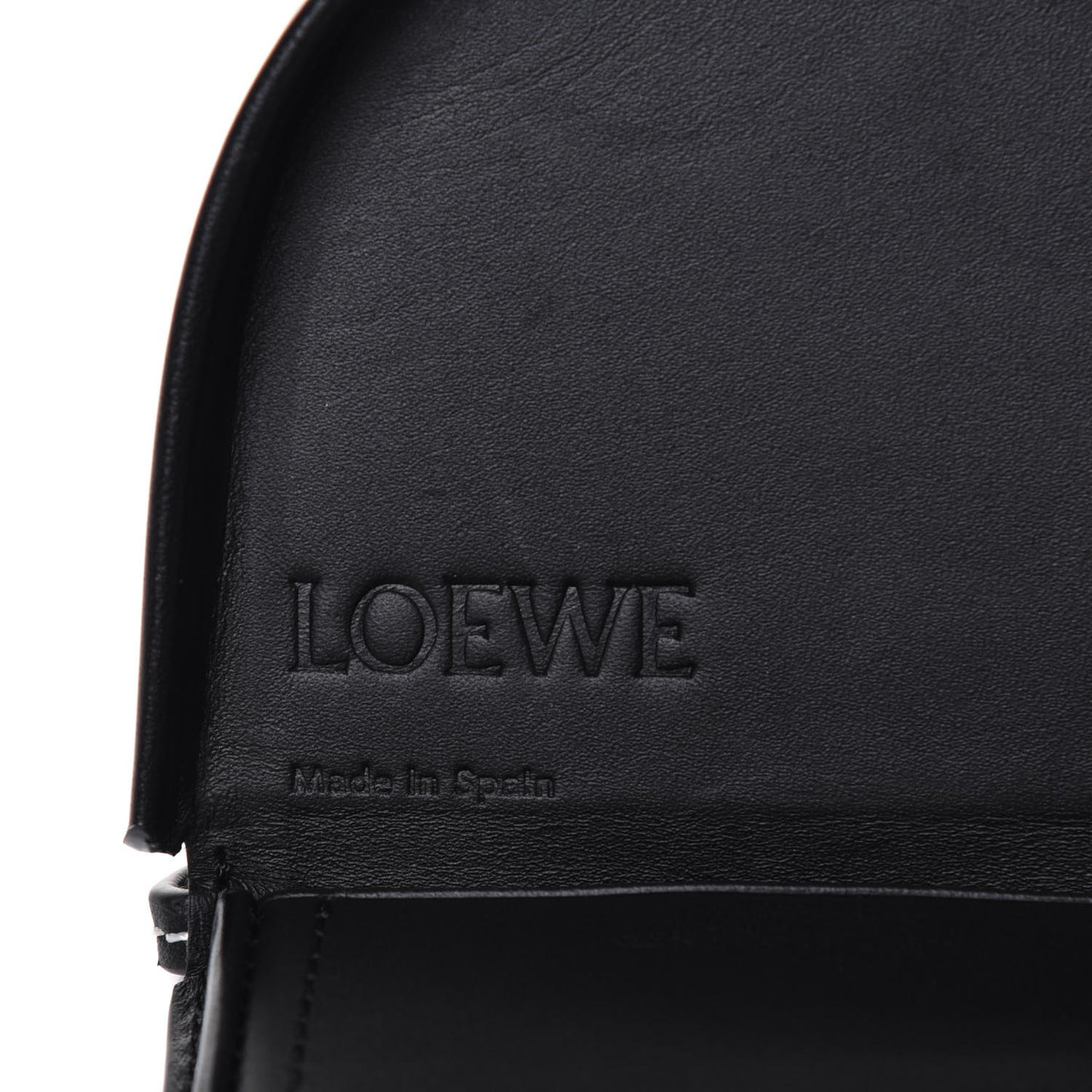 Soft Calfskin Mini Heel Pouch Black