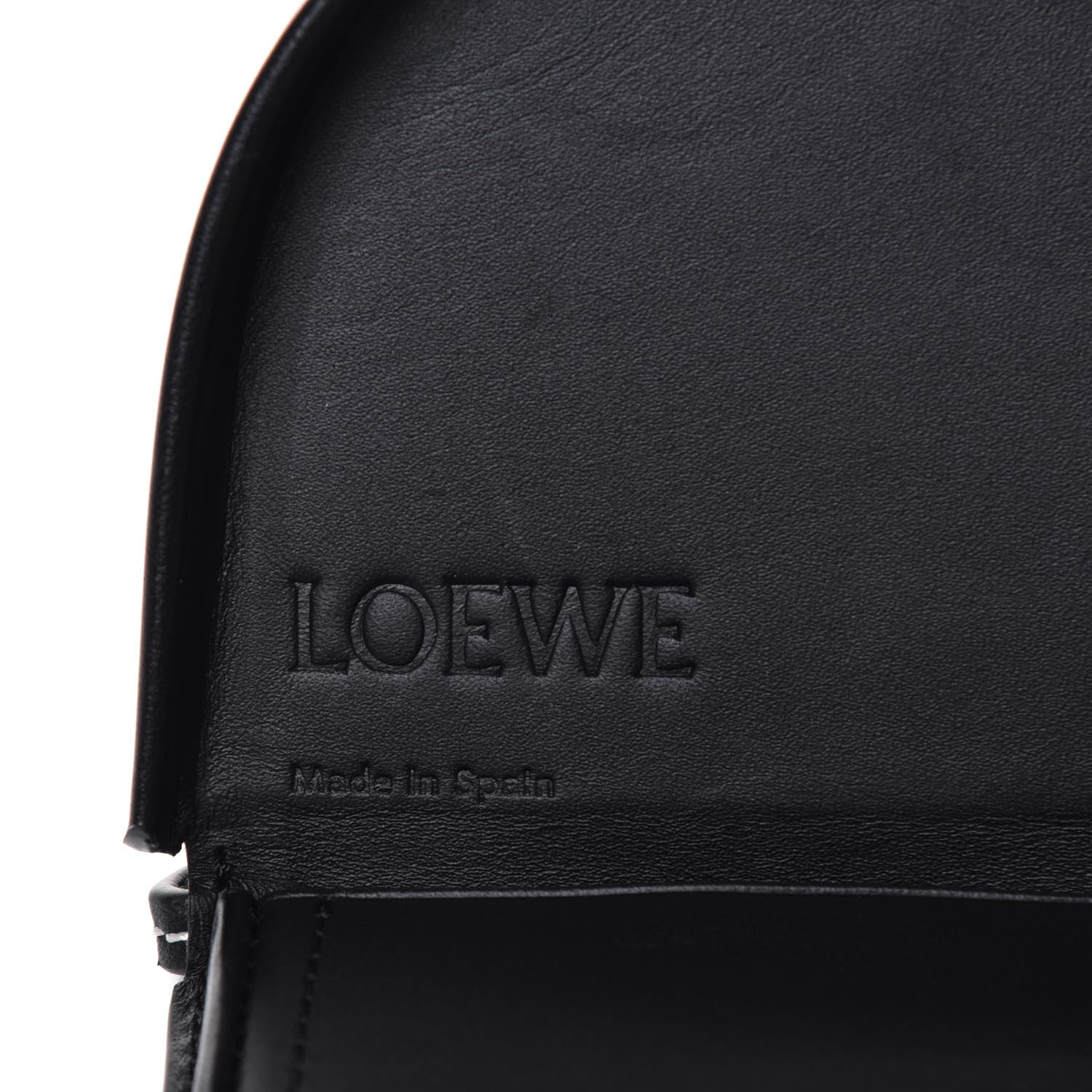 Loewe Soft Calfskin Mini Heel Pouch Black 7 of 10