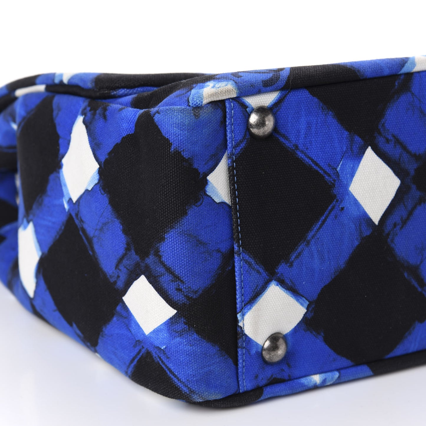 Canvas Printed XXL Airline Travel Flap Bag Black Blue White
