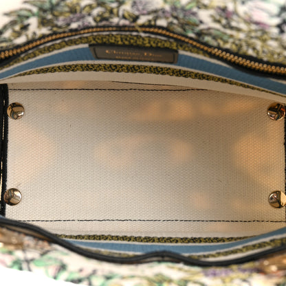 Christian Dior Canvas D-Constellation Embroidered Medium Lady D-Lite Latte Multicolor 5 of 10