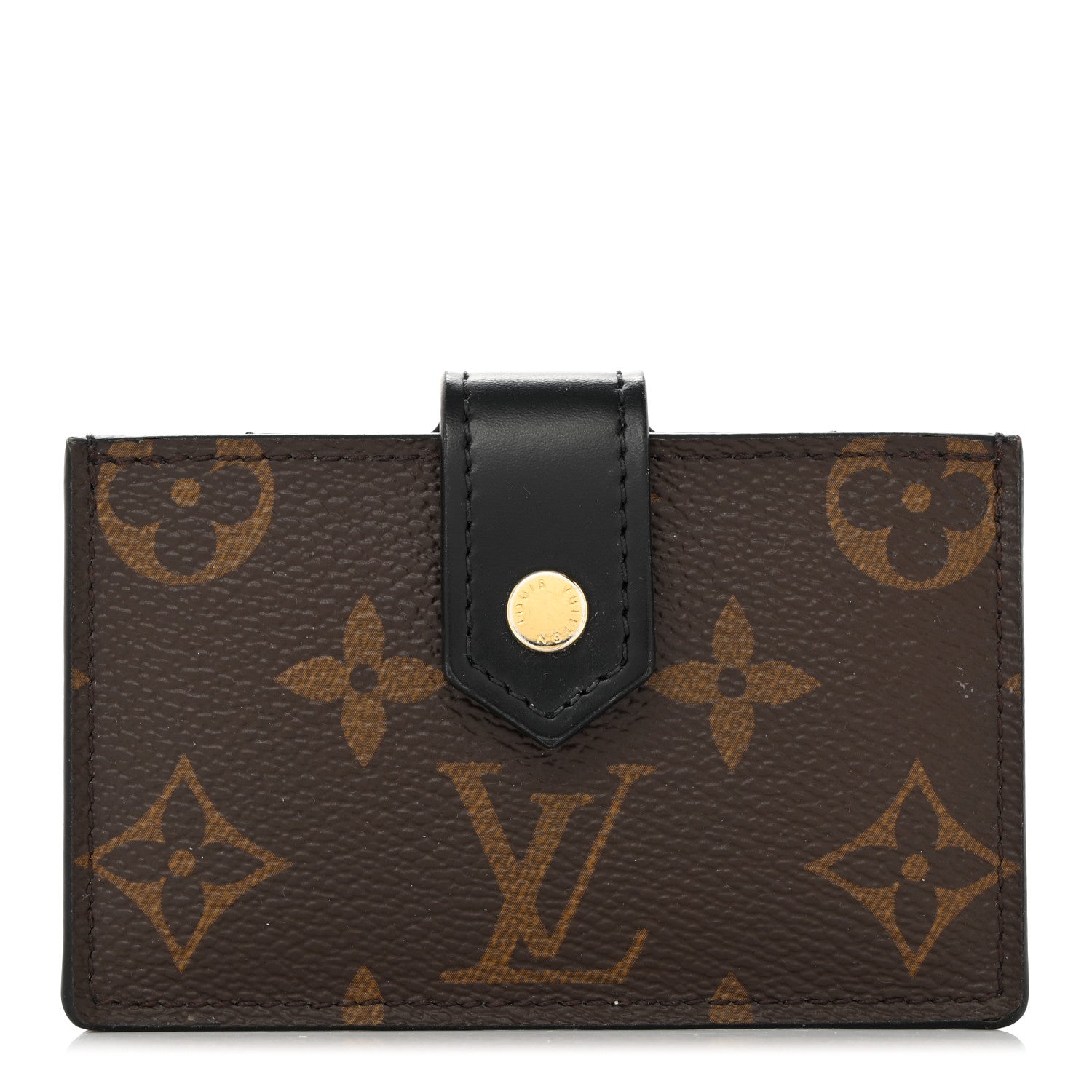 Louis Vuitton Monogram Gusset Card Holder Black 1 of 6