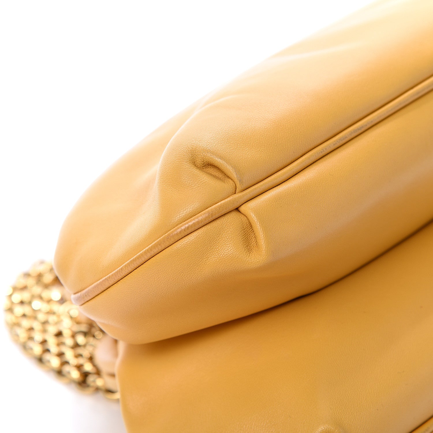 Dolce & Gabbana Calfskin Kiss Lock Frame Chain Bag Yellow 12 of 16