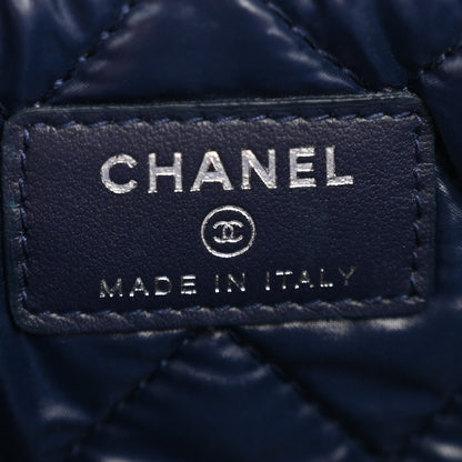 Chanel Caviar Quilted Cosmetic Case Navy 6 of 9
