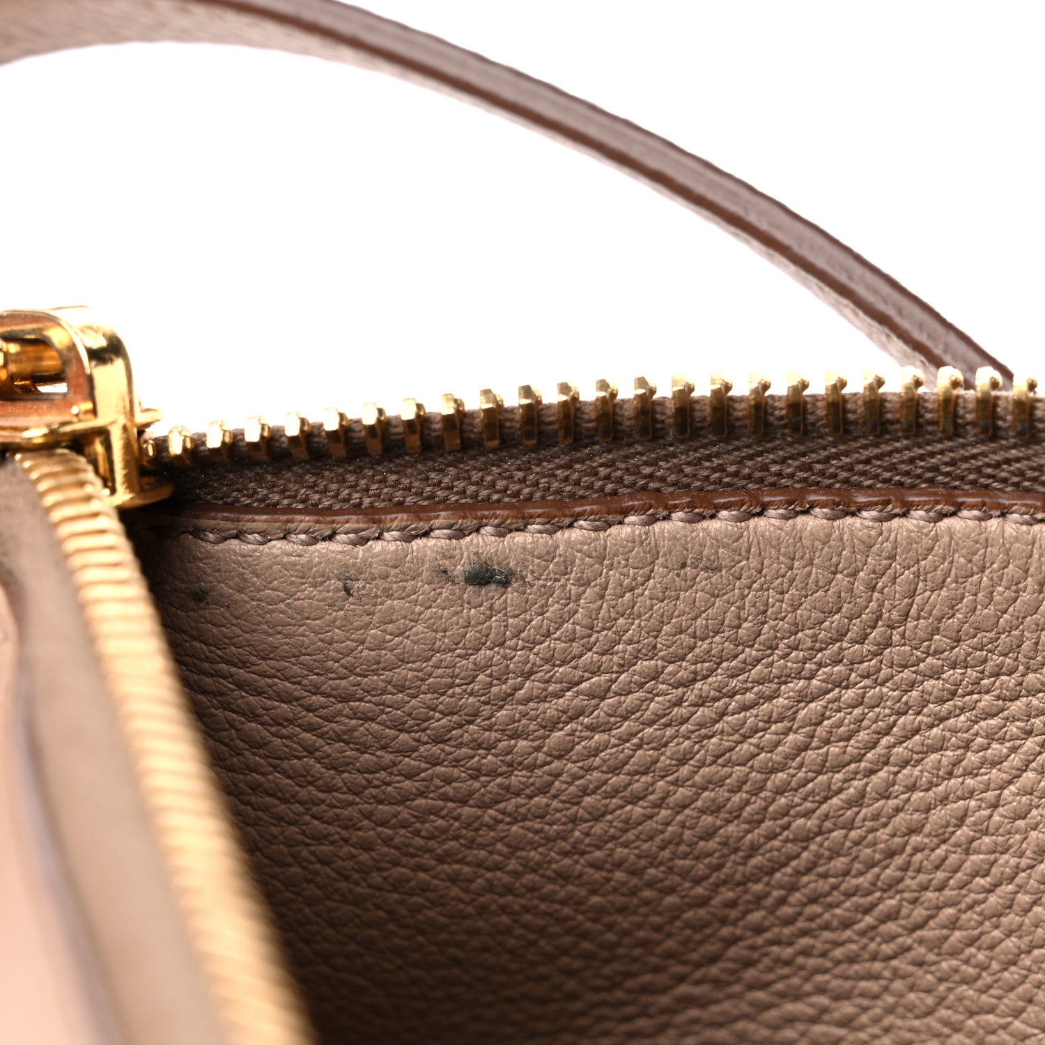 Prada Vitello Daino Zippered Shoulder Bag Cammeo 9 of 9