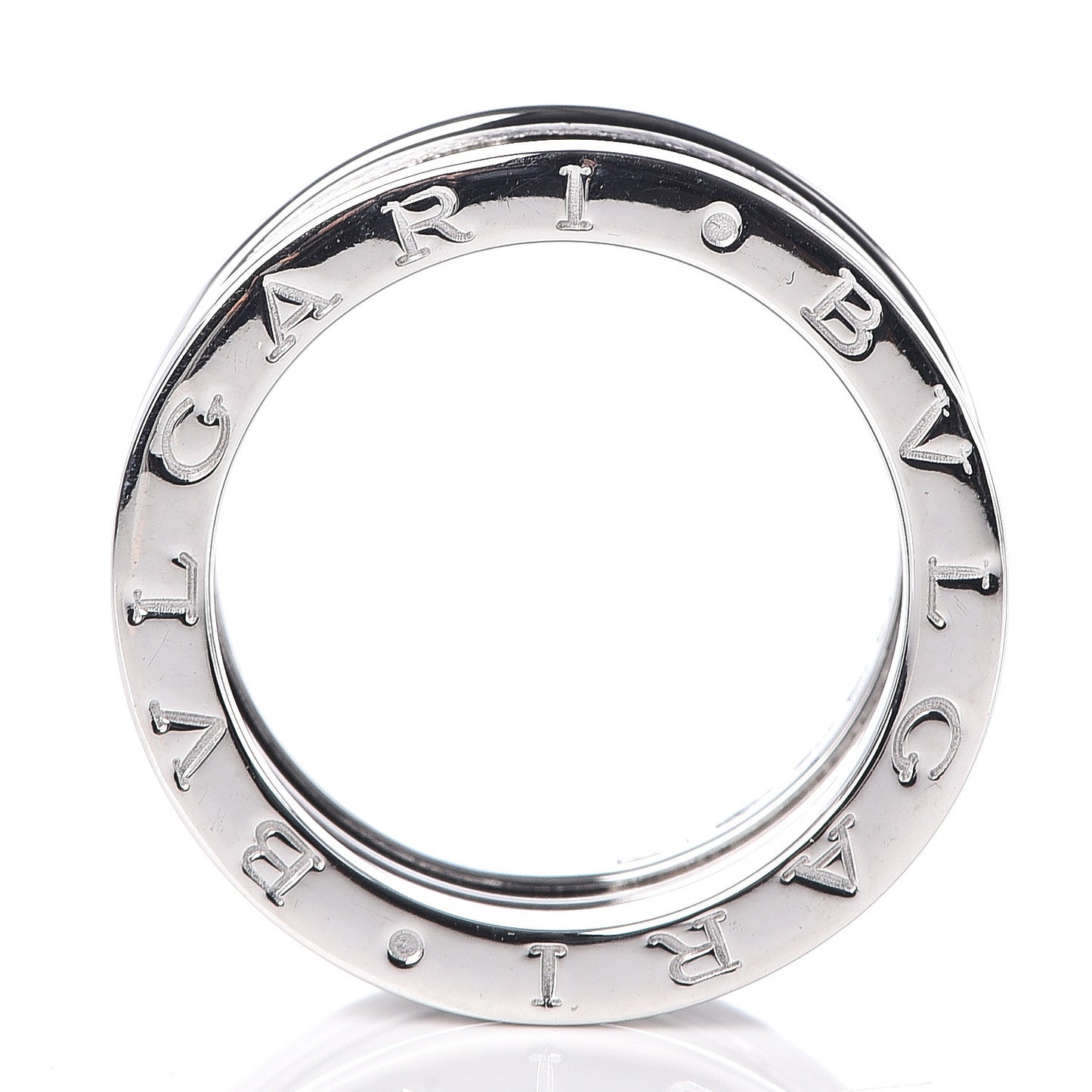 18K White Gold B.Zero1 Three-Band Ring 54 6.75