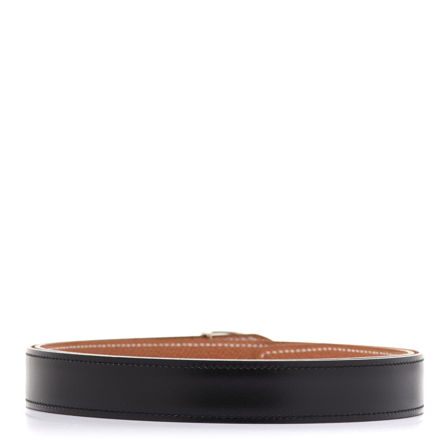 Hermes Box Epsom 32mm Stirrup Belt 85 Black Gold 2 of 7
