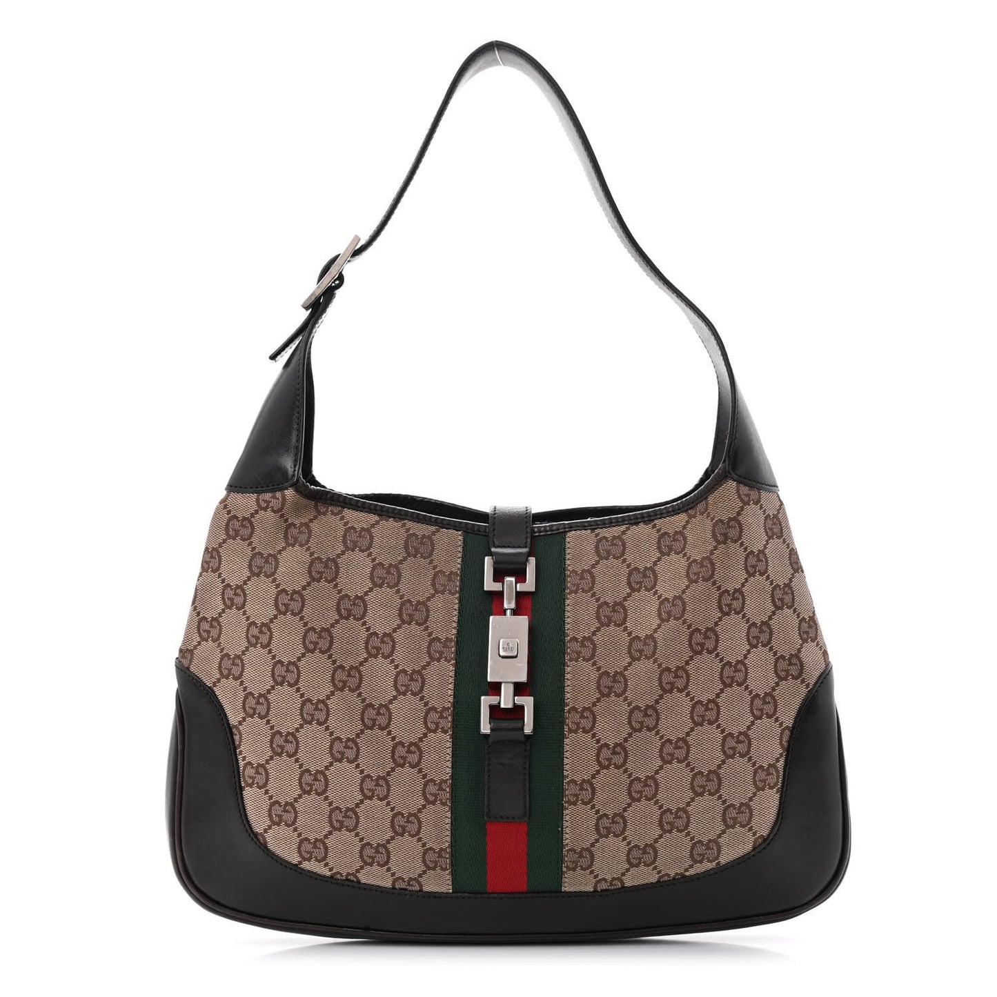 Monogram Web Jackie O Hobo Dark Brown