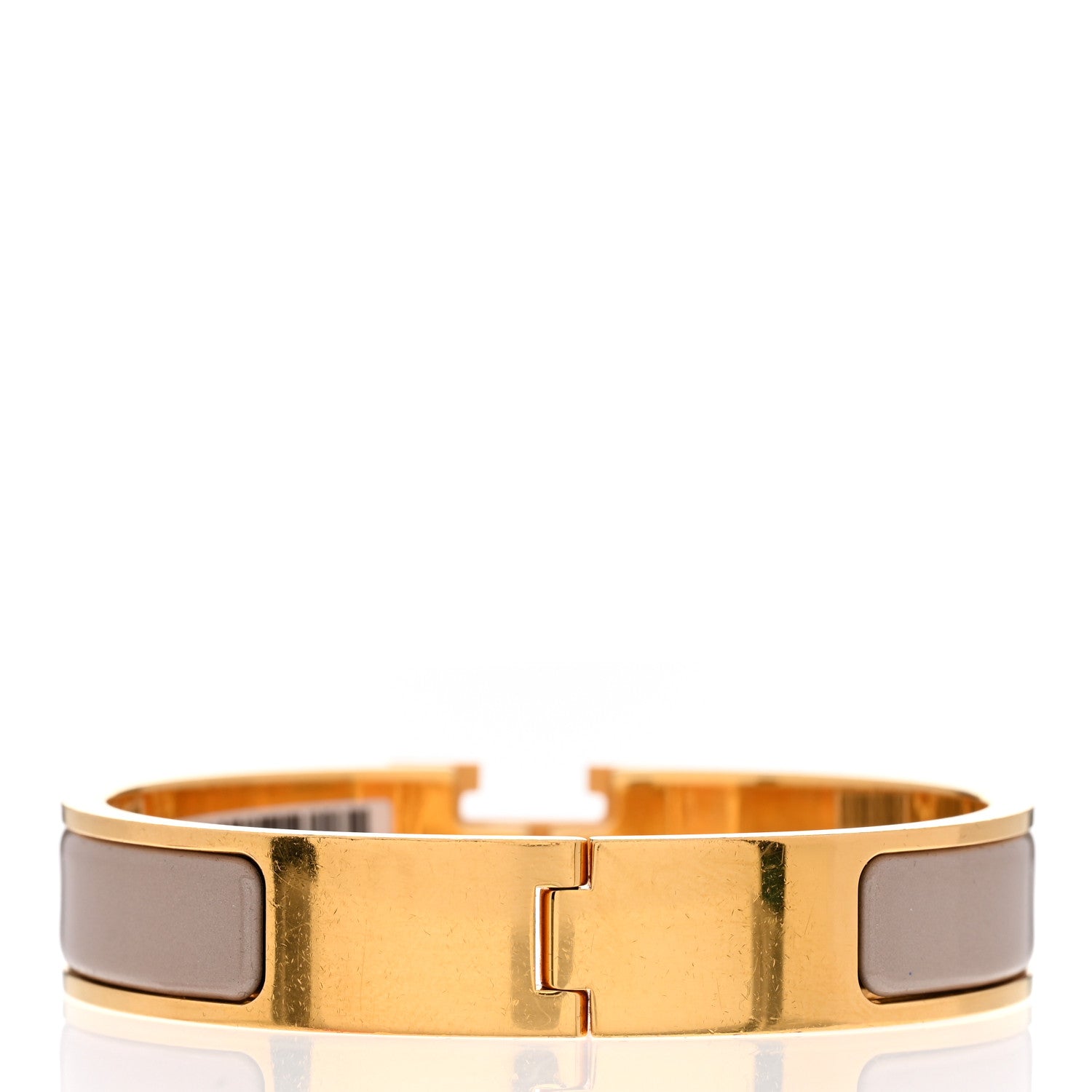 Hermes Enamel Narrow Clic Clac H Bracelet PM Marron Glace 3 of 6