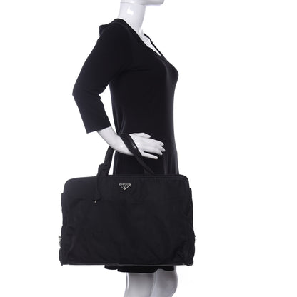 Prada Tessuto Nylon Briefcase Black 2 of 10