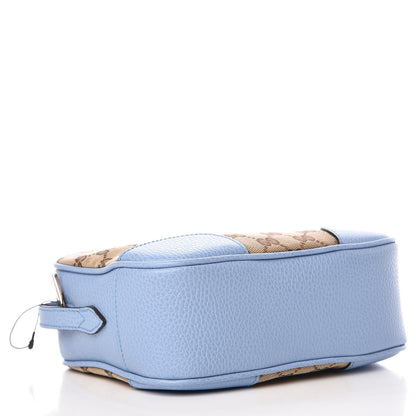 Gucci Monogram Mini Bree Messenger Bag Beige Mineral Blue 4 of 10