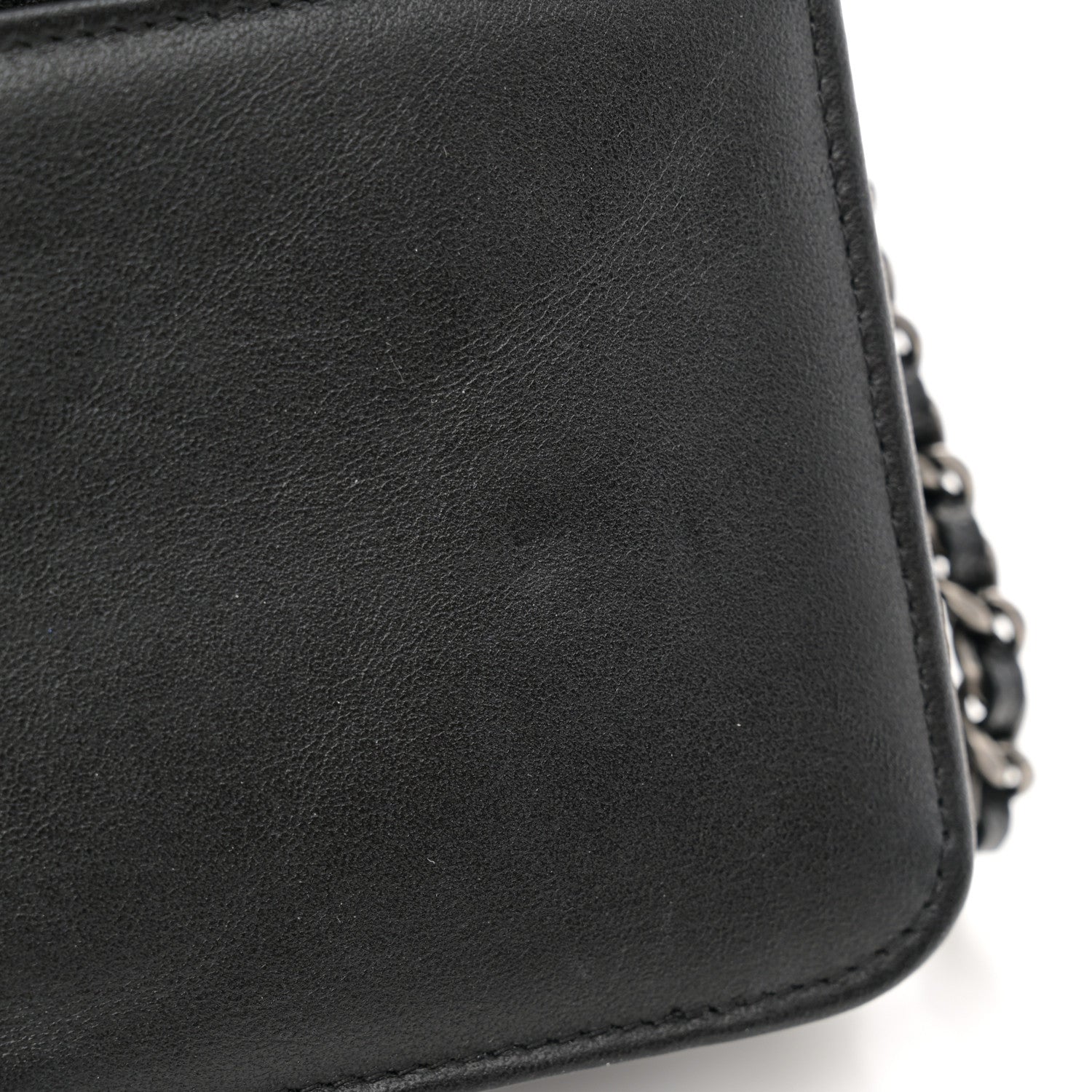 Chanel Caviar Quilted Boy Wallet On Chain WOC Black 13 of 14