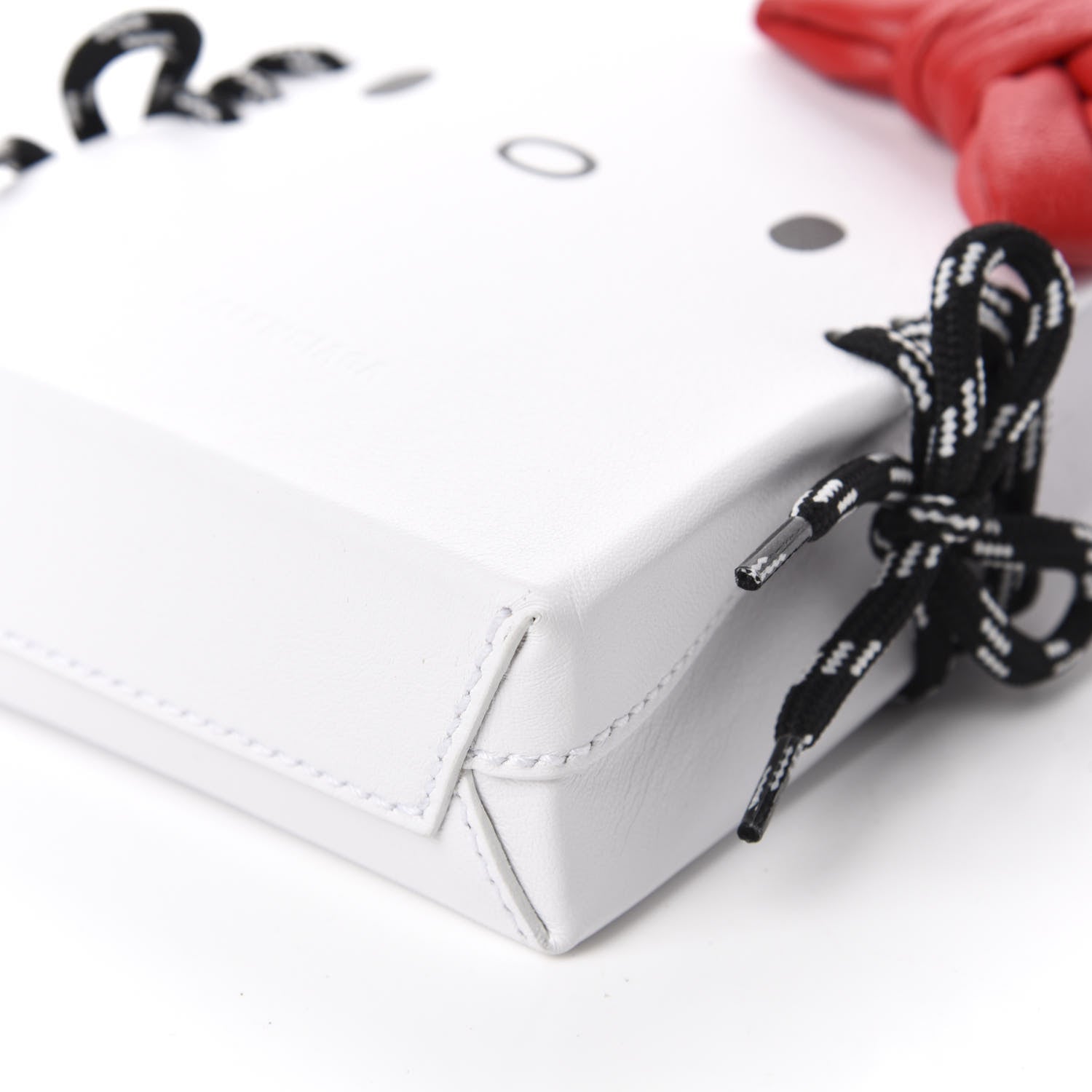 Balenciaga Calfskin Hello Kitty Phone Holder White 7 of 10
