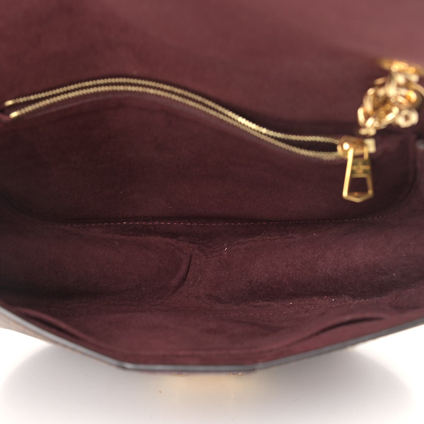 Damier Ebene Cuir Taurillon Wight Bordeaux