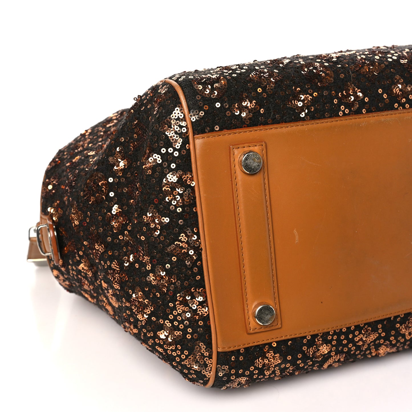 Sequin Monogram Sunshine Express North South Gold