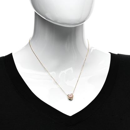 Gucci 18K Yellow Gold Diamond Pink Opal Le Marche Des Merveilles Feline Pendant Necklace 2 of 6