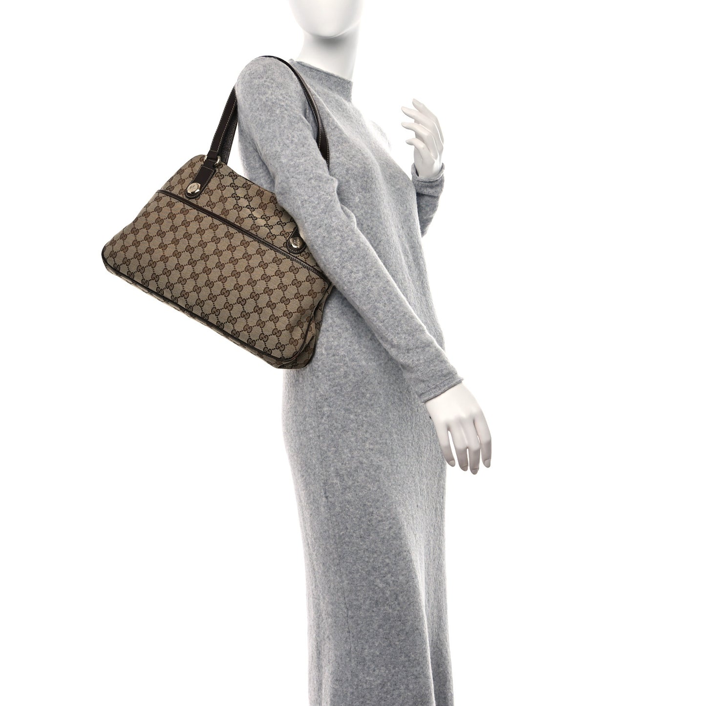Monogram Medium Charmy Shoulder Bag Brown