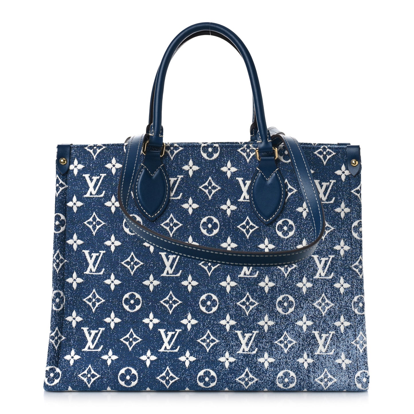 Monogram Jacquard Denim Onthego MM Bleu