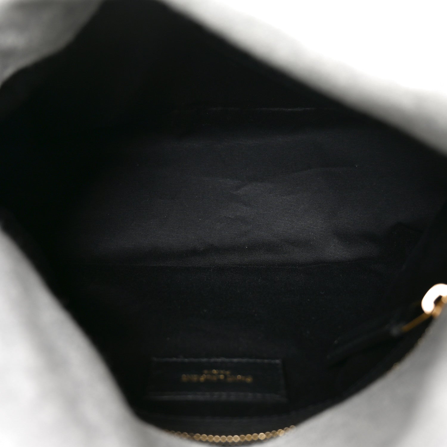Saint Laurent Jersey Quilted Small Loulou Puffer Monogram Chain Satchel Chalk Beige 6 of 10