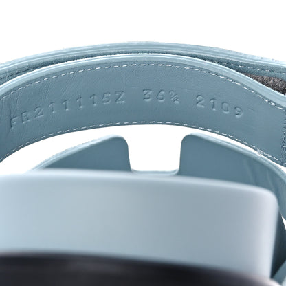 Hermes Suede Goatskin Womens Chypre Sandals 36.5 Vert d'eau 8 of 8