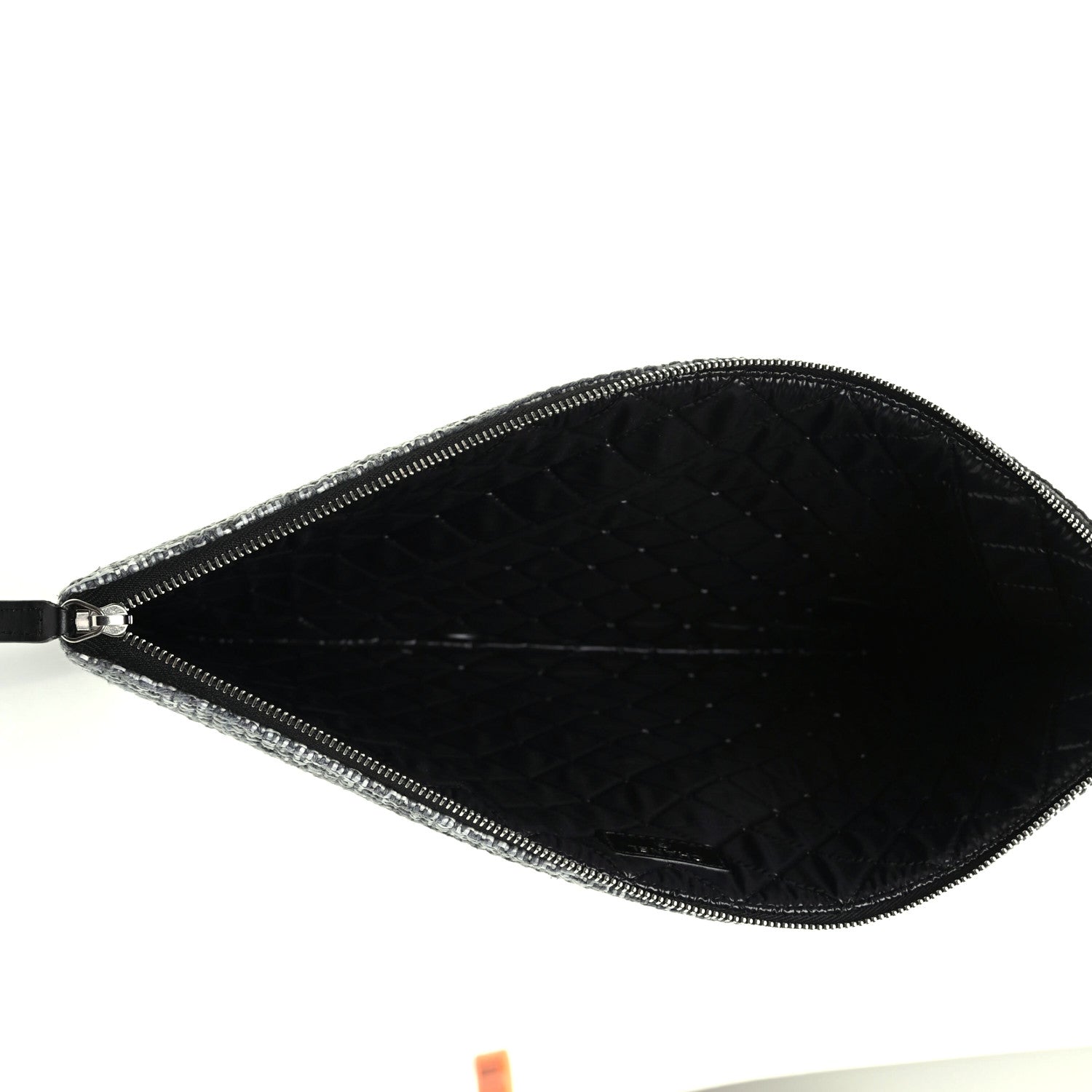 Chanel Canvas Medium Deauville Cosmetic Pouch Grey 5 of 7