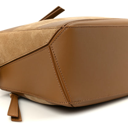 Loewe Calfskin Suede Small Puzzle Bag Oak 10 of 12