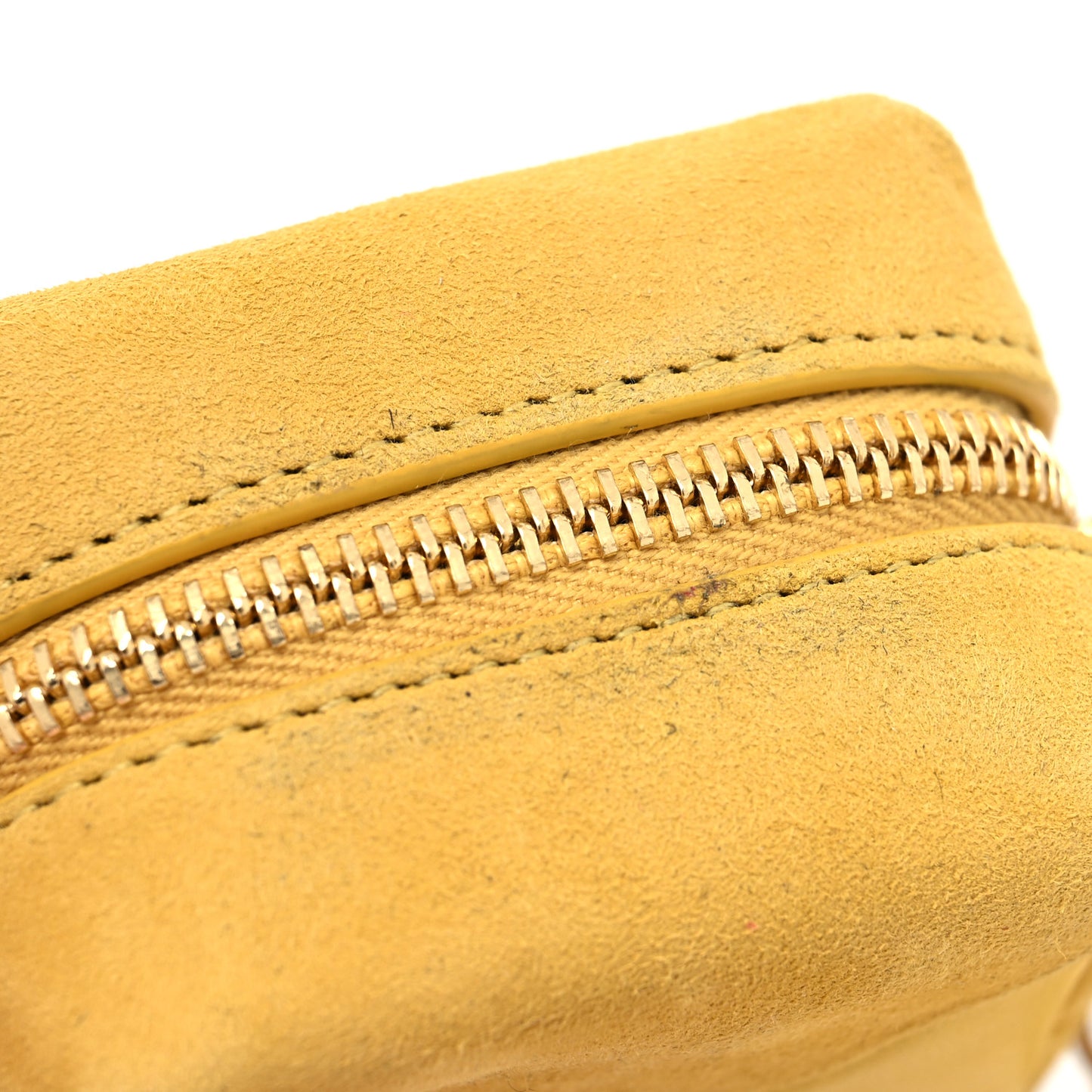 Suede Lambskin Jaime Cube Charm Keychain Sunflower
