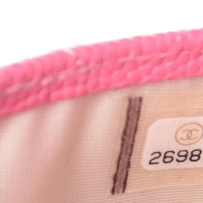 Chanel Caviar Quilted Card Holder Pink 8 of 10