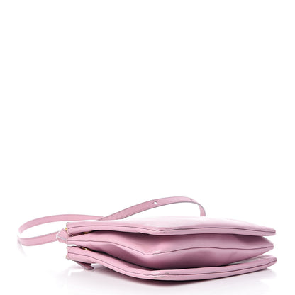 Celine Lambskin Small Trio Crossbody Bag Antique Rose 4 of 19