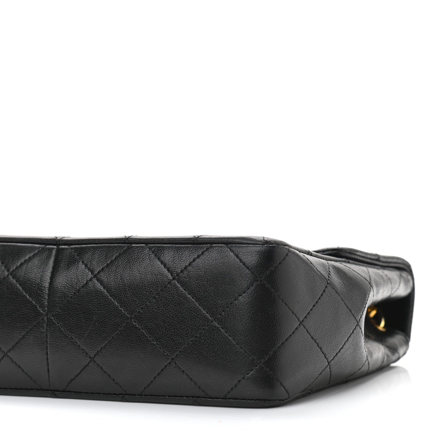 Lambskin Quilted Small Single Flap Black