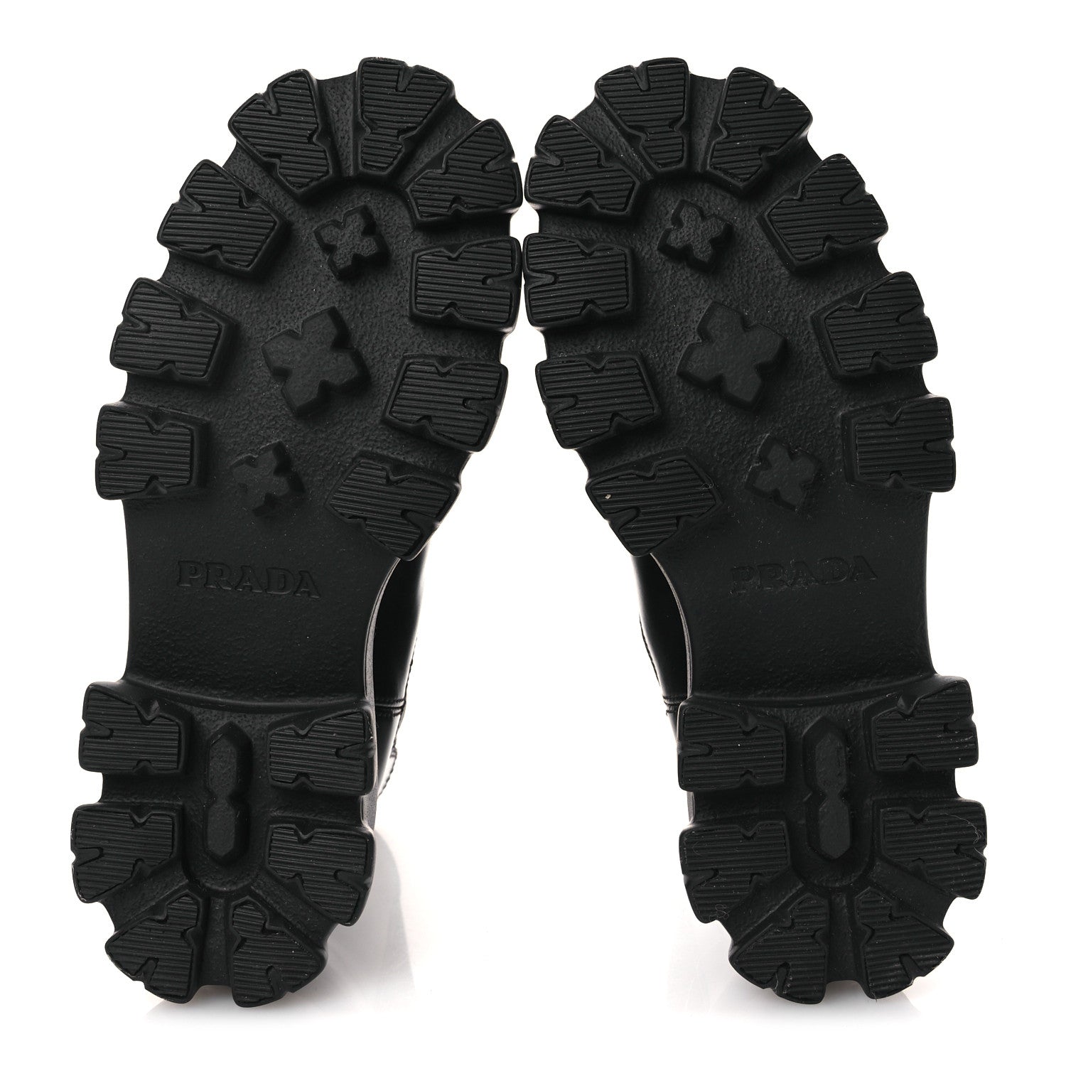 Prada Spazzolato Rois Triangle Monolith Chelsea 55mm Boots 36 Black 7 of 12