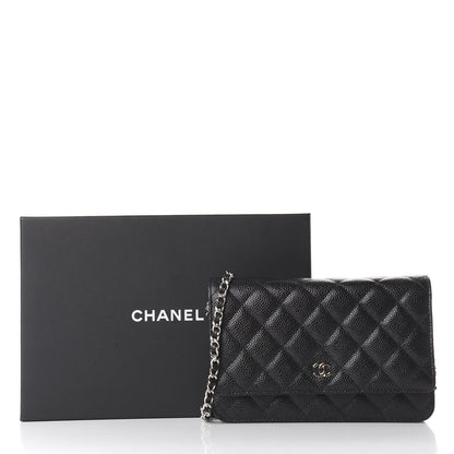 Chanel Caviar Quilted Wallet On Chain WOC Black 11 of 11