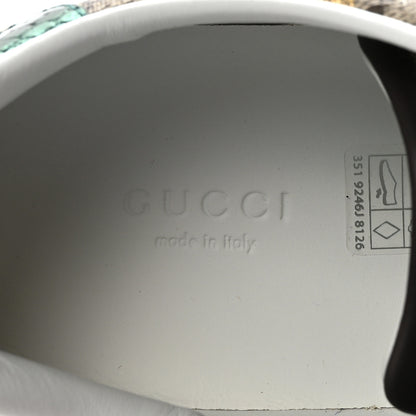 Gucci GG Supreme Monogram Bees Ayers Web Womens Ace Sneakers 38.5 Beige Oro Green Red 8 of 10