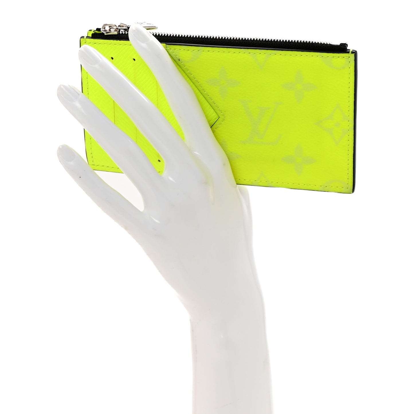 Monogram Taiga Coin Card Holder Yellow