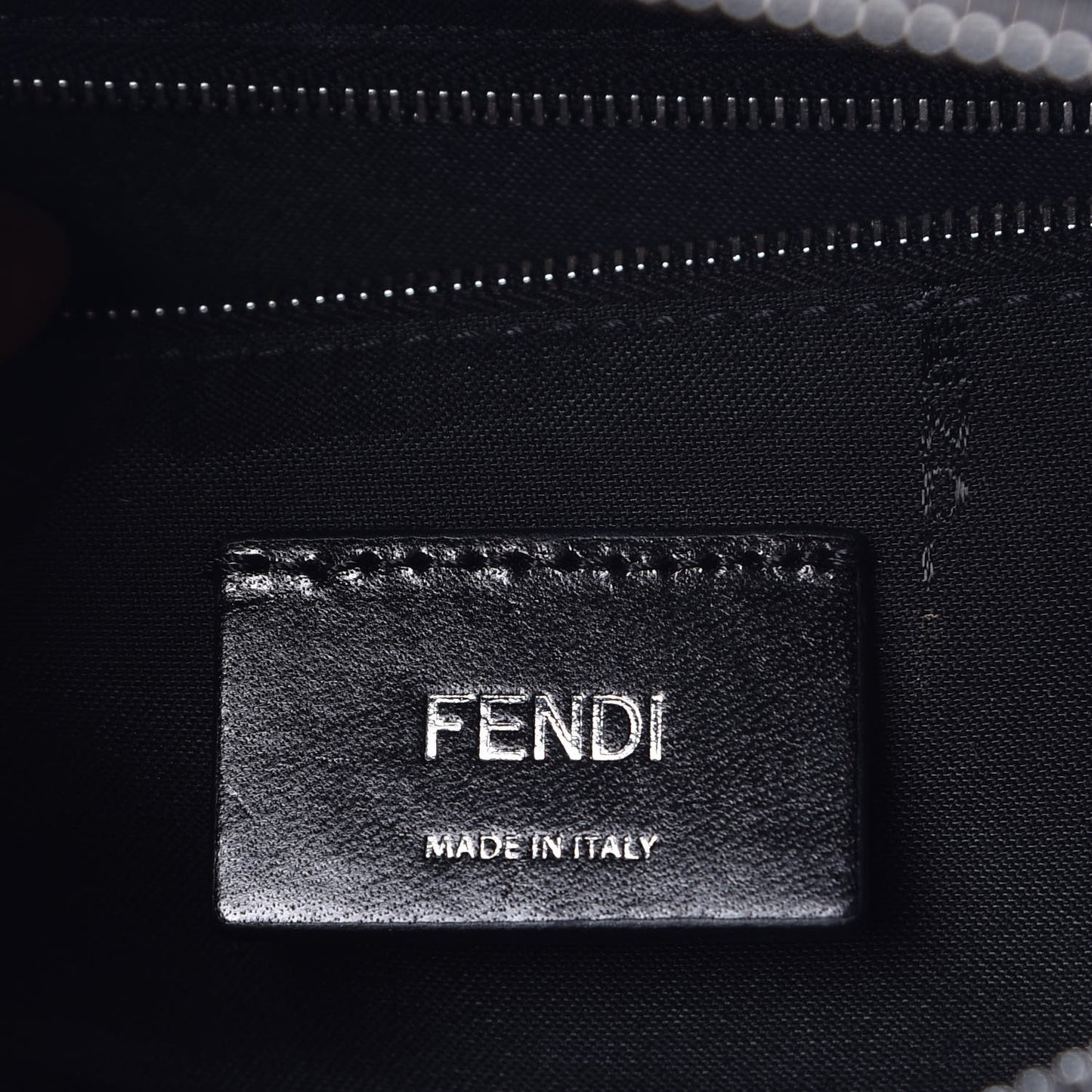 Vitello Century Bi-Color FF 1974 Embossed Belt Bag Maya Black