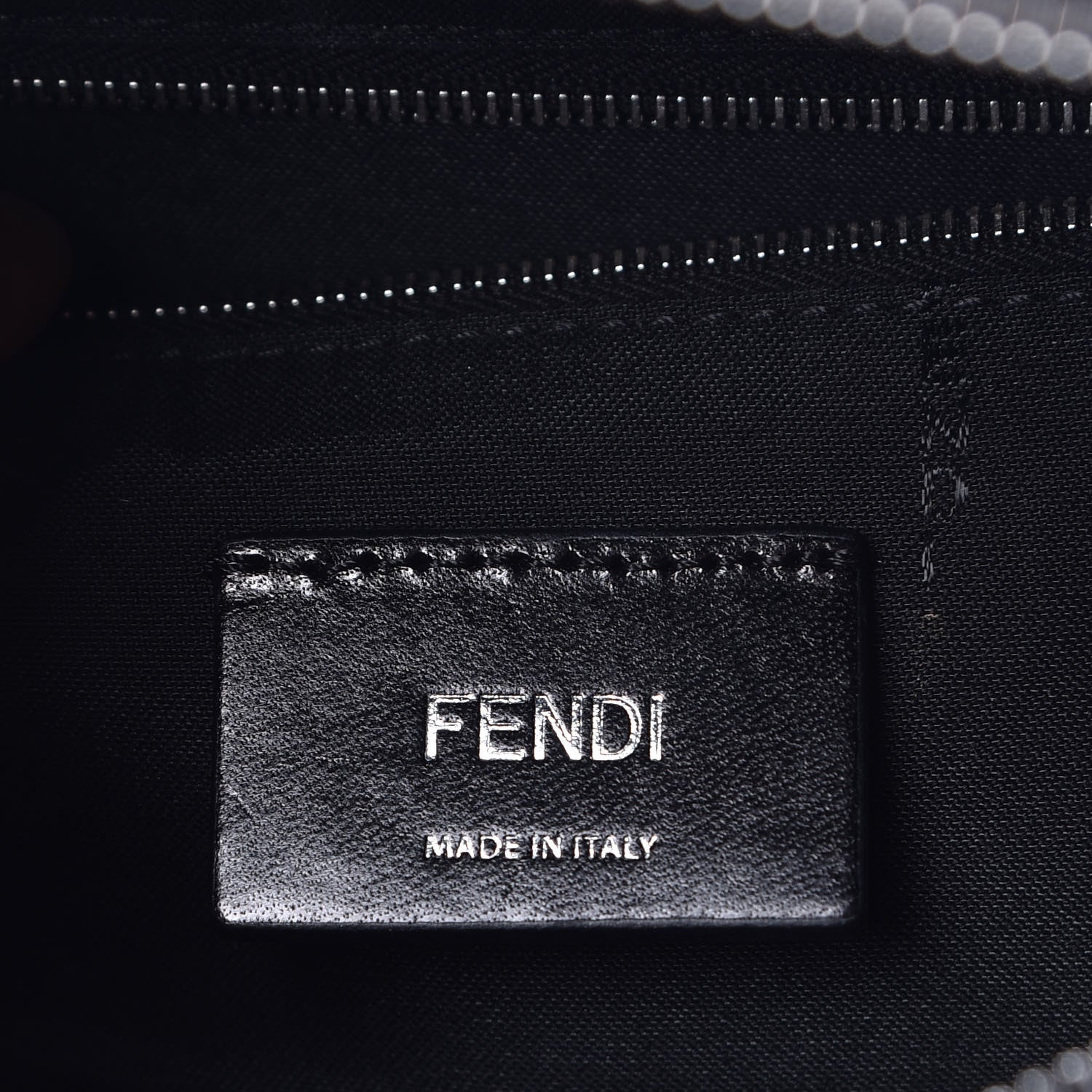 Fendi Vitello Century Bi-Color FF 1974 Embossed Belt Bag Maya Black 6 of 9
