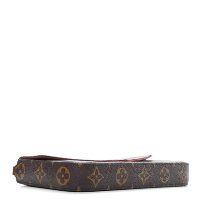 Louis Vuitton Monogram Pochette Felicie Chain Wallet Fuchsia 3 of 4