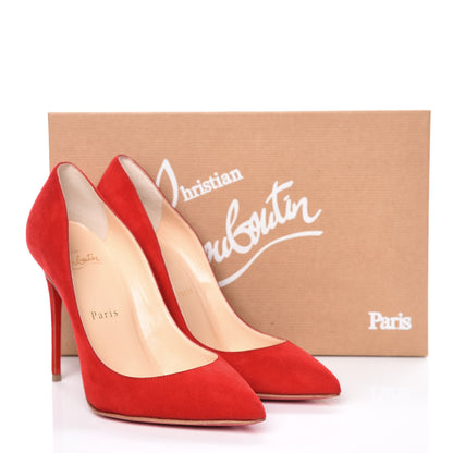 Christian Louboutin Veau Velours Pigalle Follies 100 Pumps 36.5 Oeillet 9 of 9