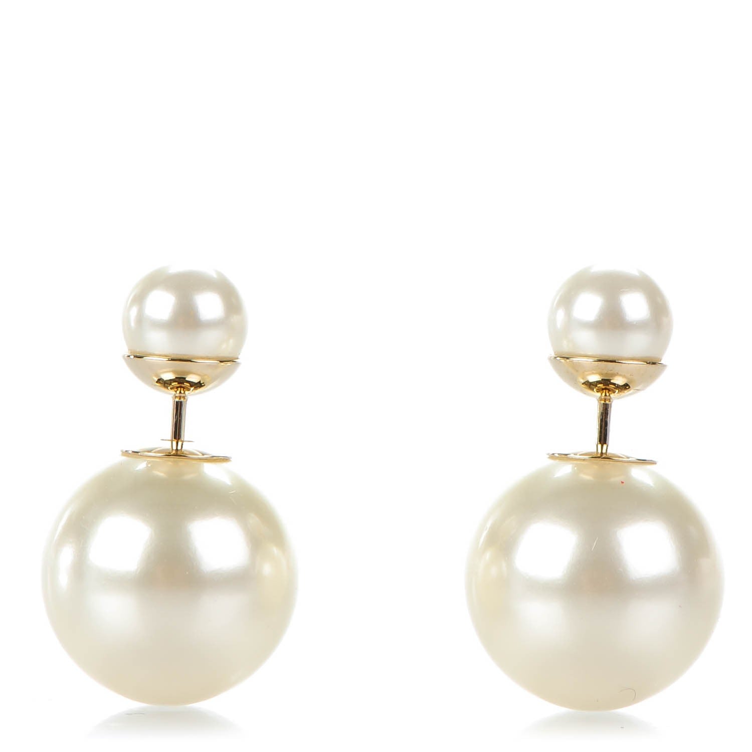 Christian Dior Pearl Mise En Dior Tribal Earrings 1 of 5