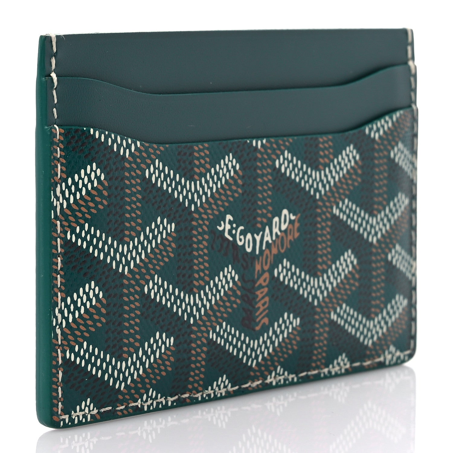 Goyard Goyardine Saint Sulpice Card Holder Green 3 of 6