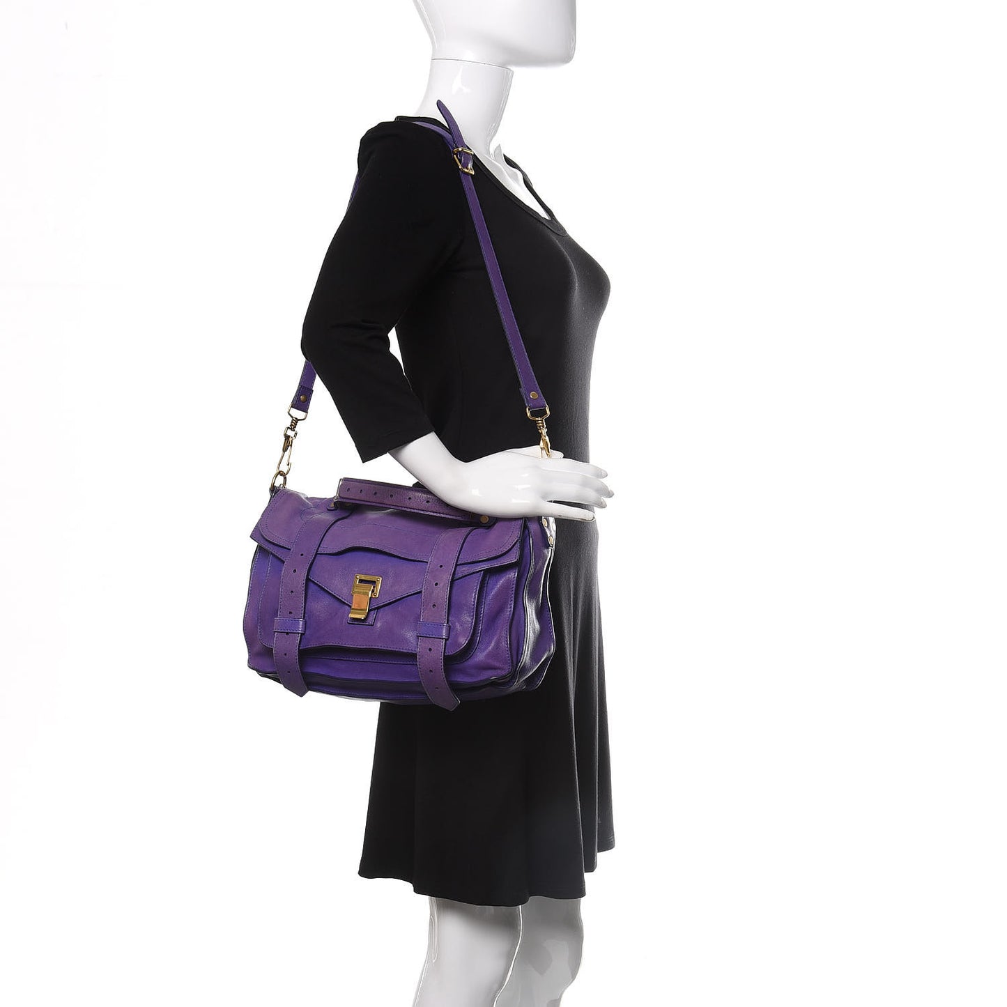 Lambskin Medium PS1 Satchel Purple Rain