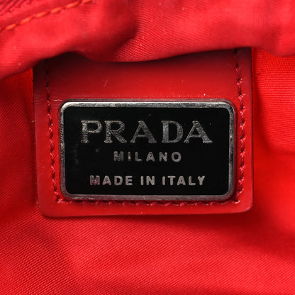 Prada Nylon Vela Flat Messenger Bag Fuoco 6 of 10