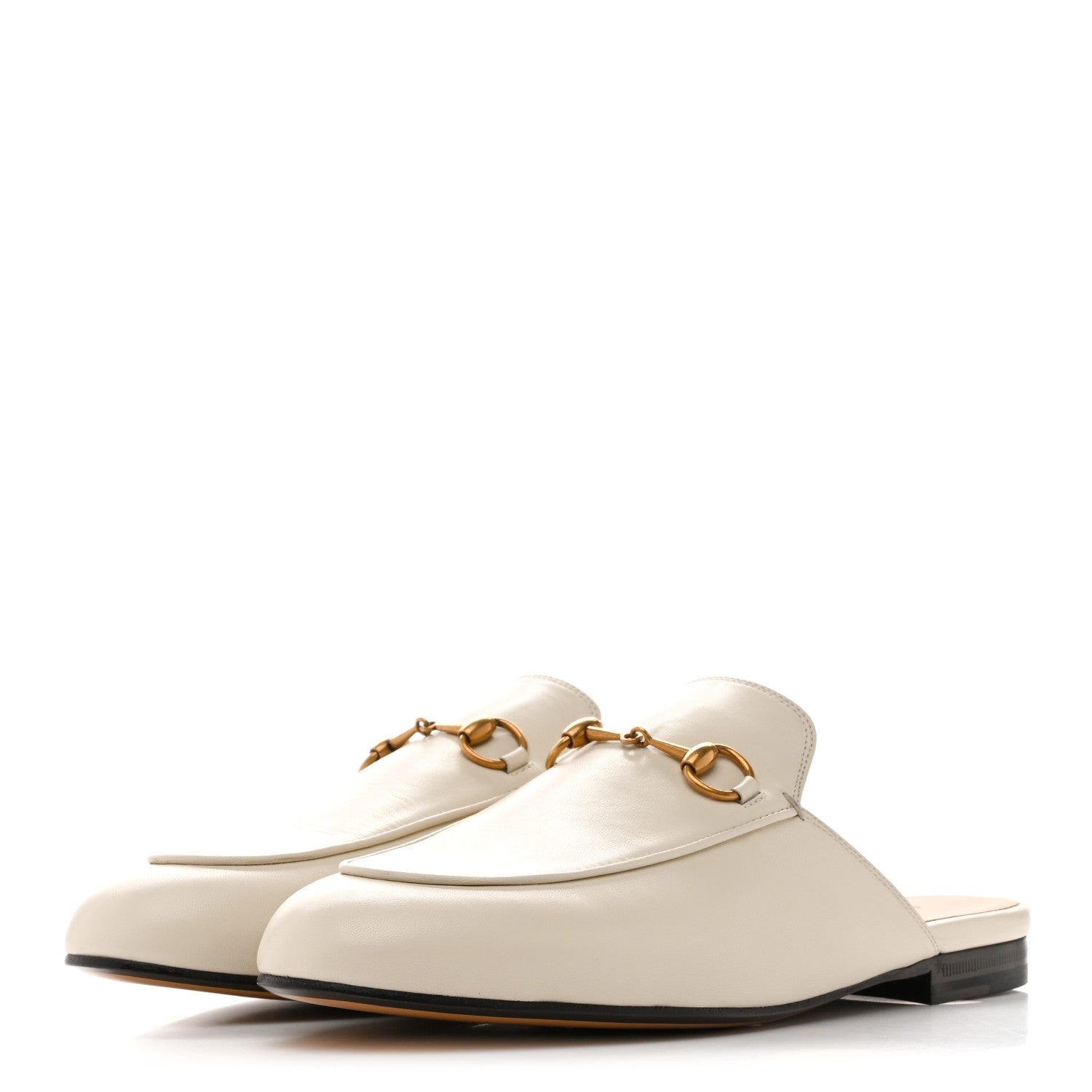 Gucci Malaga Kid Womens Princetown Slippers 38 Mystic White 4 of 10