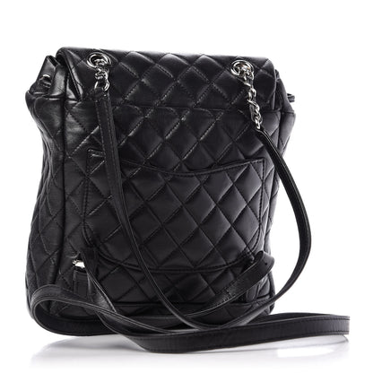 Chanel Calfskin Quilted Small Urban Spirit Backpack Black 2 of 8