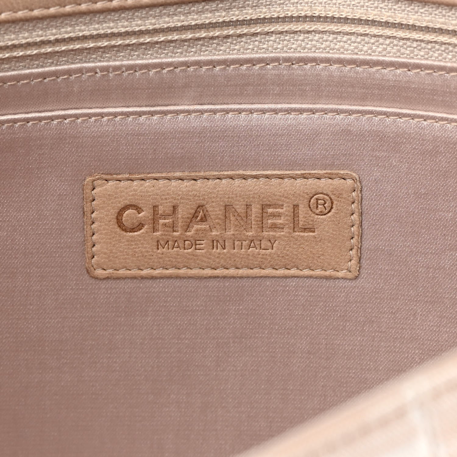 Chanel Nylon Medium Travel Flap Light Beige 6 of 13