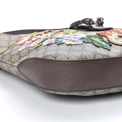 Gucci GG Supreme Monogram Web Embroidered Medium Dionysus Hobo Beige New Acero Multicolor 8 of 9