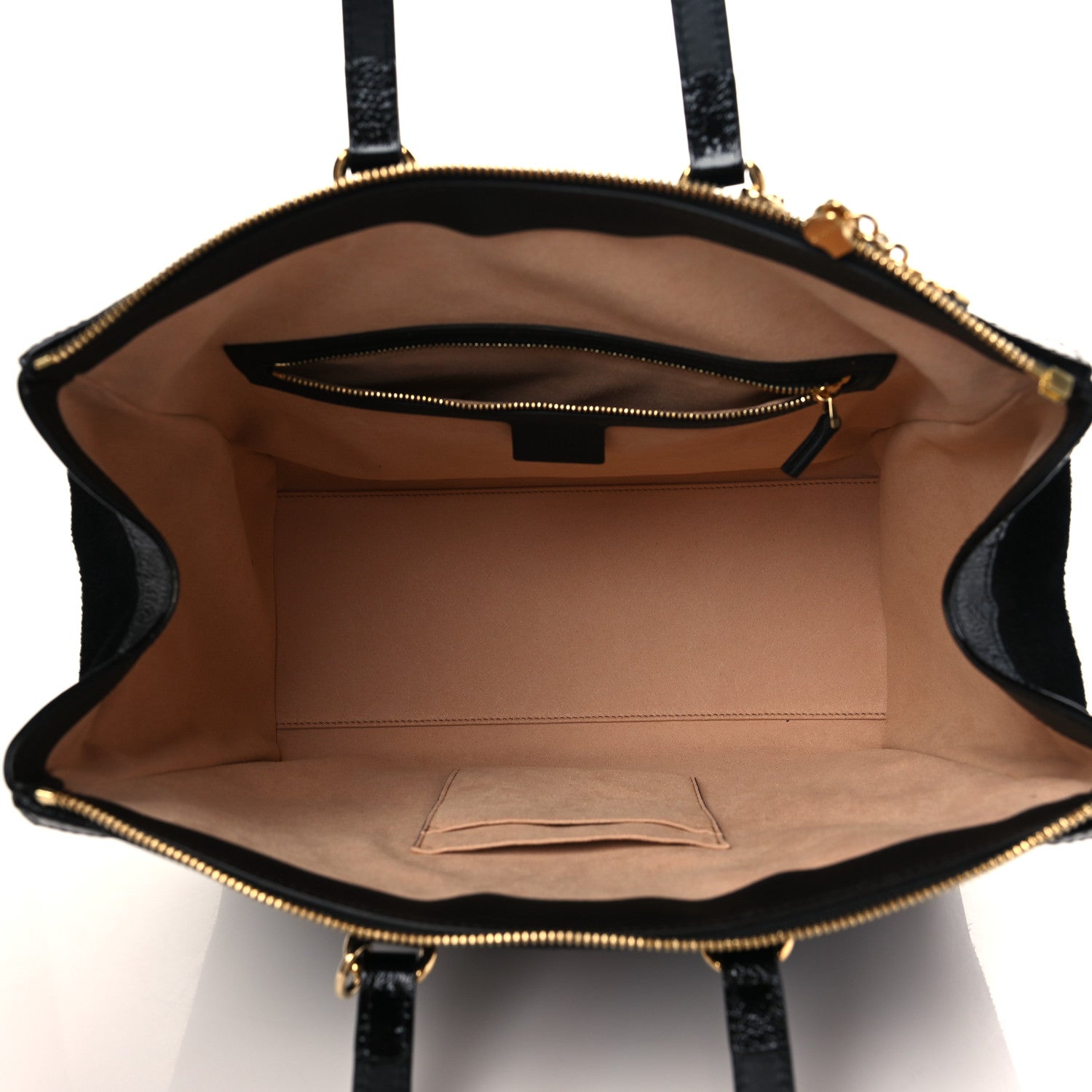 Gucci Suede Patent GG Web Medium Ophidia Tote Bag Black 5 of 6