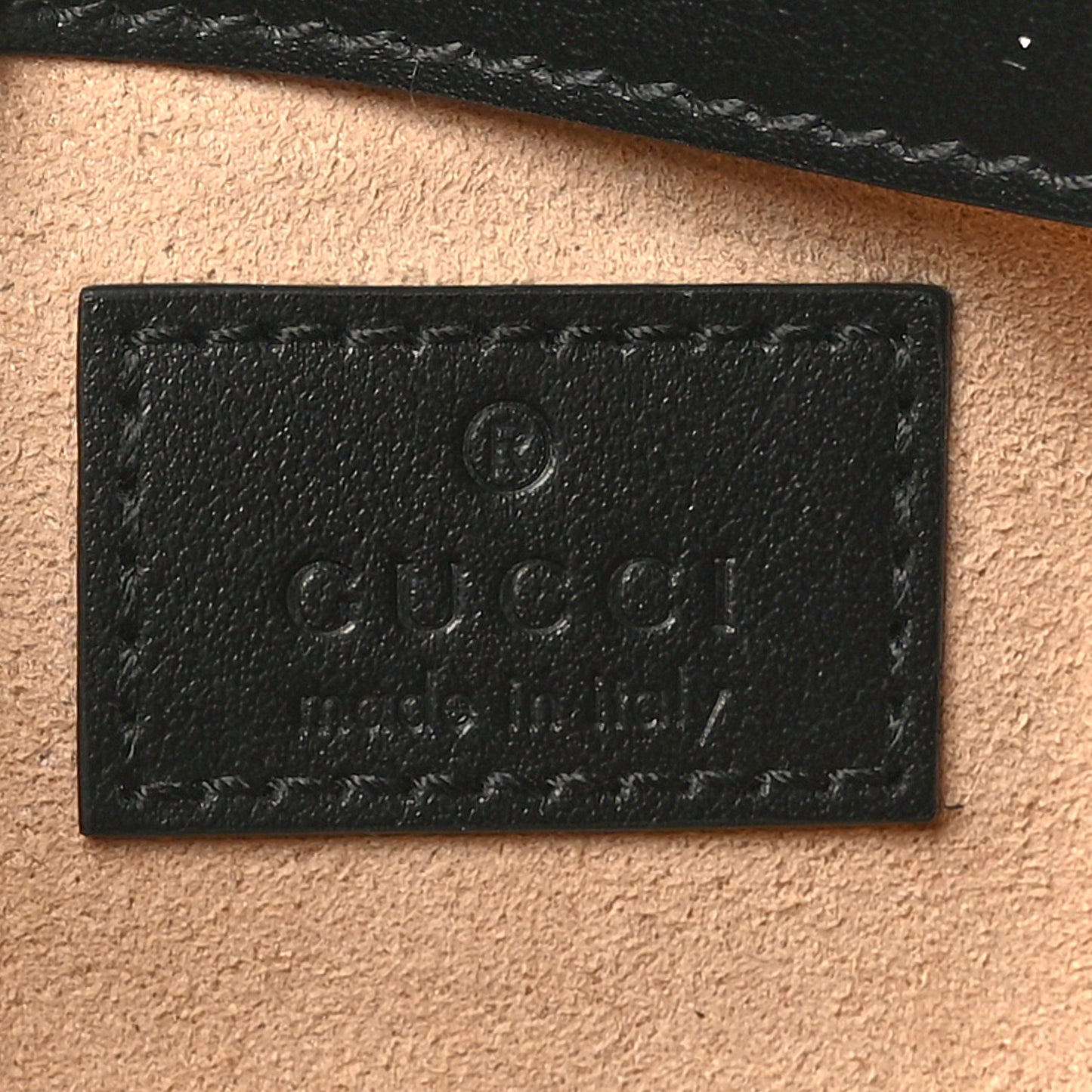 Calfskin Matelasse Super Mini GG Marmont Shoulder Bag Black